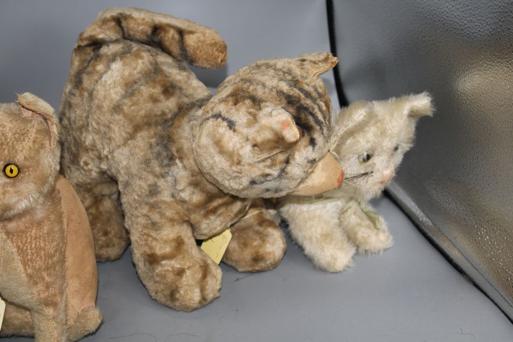 A collection of modern teddy bears and soft toys
